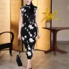 Ink and black|Modern one-Pieces Qipao Dress（舞黛） - Thumbnail Image 3