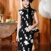 Ink and black|Modern one-Pieces Qipao Dress（舞黛） - Thumbnail Image 4