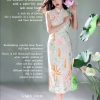 Colorful Lotus Flower Cotton and Linen Embroidery|Modern one-Pieces Qipao Dress(菡裳) - Thumbnail Image 4