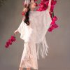 Peach-Tinted Camellia Embroidery | Slip Mermaid Gown(妤婉) - Thumbnail Image 10