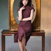 High stretch chiffon|Modern one-Pieces Qipao Dress(灵罗) - Thumbnail Image 2