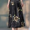 Ink-Black | Flowing Maxi Skirt(莲珂) - Thumbnail Image 2
