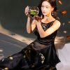 Ink-Black | Flowing Maxi Skirt(莲珂) - Thumbnail Image 9