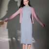 Natural Silk Acetate|long-sleeved Cardigan(镜霖) - Thumbnail Image 15