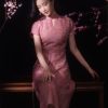 Rouge Pink   | Hand-Beaded Embellishment Dress(思悦) - Thumbnail Image 3