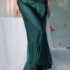 pine green| Cropped Fishtail Skirt(春渐) - Thumbnail Image 6