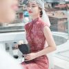 Leather Pink|Modern one-Pieces Qipao Dress(相思子) - Thumbnail Image 6