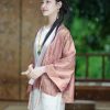 Dianthus Pink Embossed Jacquard  | Silk Cover-Up(晴妍) - Thumbnail Image 6