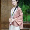 Dianthus Pink Embossed Jacquard  | Silk Cover-Up(晴妍) - Thumbnail Image 7