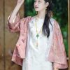 Dianthus Pink Embossed Jacquard  | Silk Cover-Up(晴妍) - Thumbnail Image 8