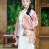 Dianthus Pink Embossed Jacquard  | Silk Cover-Up(晴妍) - Thumbnail Image 10