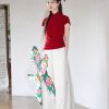 reddish color|Modern one-Pieces Qipao top(胭华) - Thumbnail Image 7