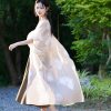 beige | Semi-Sheer Embroidered Sun Cover-Up (疏清) - Thumbnail Image 9