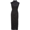 Black Minimalist Silk Burnout | Modern one-Pieces Qipao Dress(风琉璃) - Thumbnail Image 10