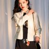Pearl White Elegance: Crystal Knot Lace | Neo-Chinese Jacket(露婧) - Thumbnail Image 6