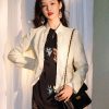 Pearl White Elegance: Crystal Knot Lace | Neo-Chinese Jacket(露婧) - Thumbnail Image 8