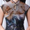 Rose print pattern|Gold-thread embroidered mermaid skirt(亦玫) - Thumbnail Image 11