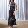 Rose print pattern|Gold-thread embroidered mermaid skirt(亦玫) - Thumbnail Image 14