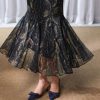 Rose print pattern|Gold-thread embroidered mermaid skirt(亦玫) - Thumbnail Image 16