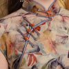 Luxury Italian milled stretch velvet| Modern one-Pieces Qipao Dress(知熹) - Thumbnail Image 7