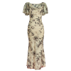 Warm Apricot Frosted Matte Stretch Mesh | Modern one-Pieces Qipao Dress (竹瑶) - Thumbnail Image 11